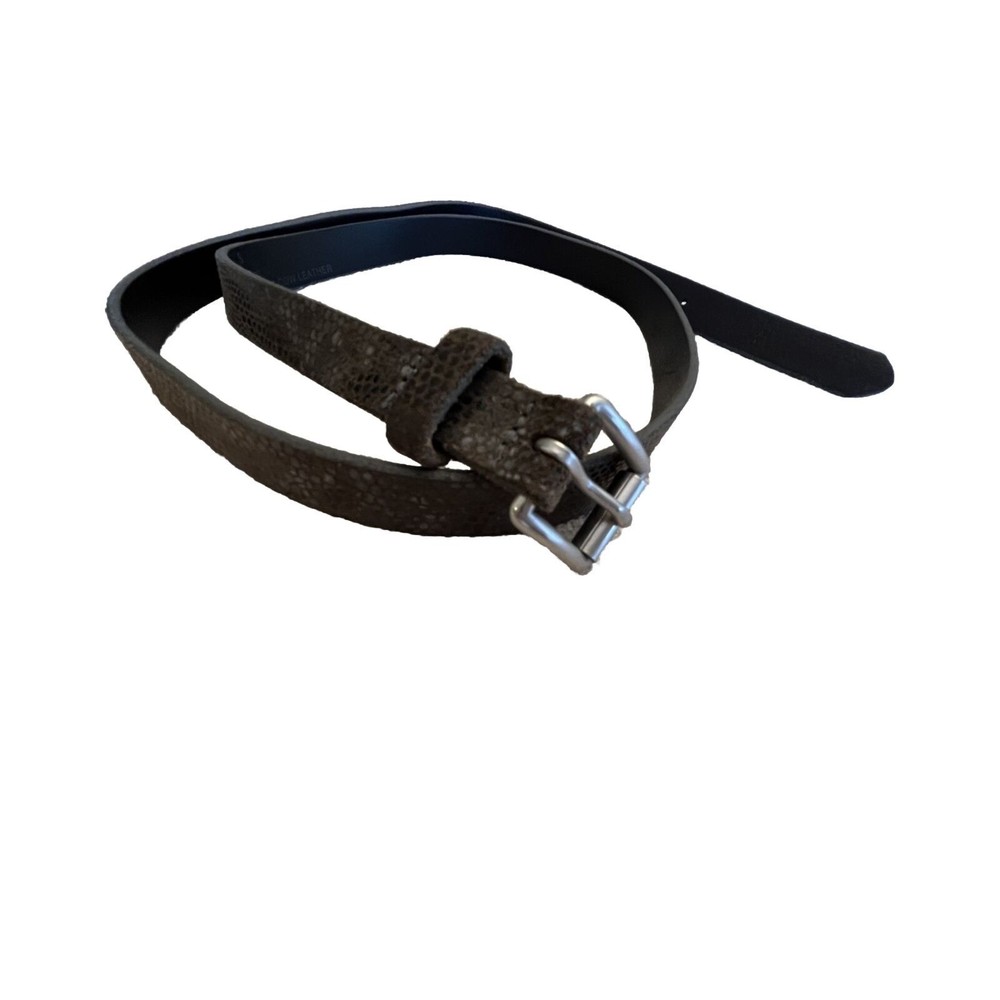 GAP Skinny Leather Belt Faux Snakeskin - Size Women's Small